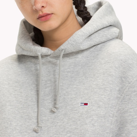 Tommy Classics Hoodie Heather Grey L NWT - Picture 3 of 5